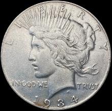 1934-S Silver Peace Dollar NEARLY UNCIRCULATED