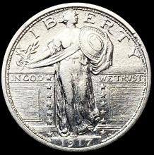 1917-D Standing Liberty Quarter CLOSELY UNCIRCULAT