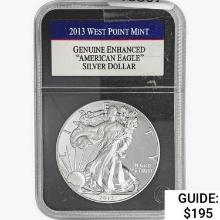 2013-W Silver Eagle PCS GenuineEnhanced