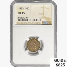 1833 Capped Bust Dime NGC XF45