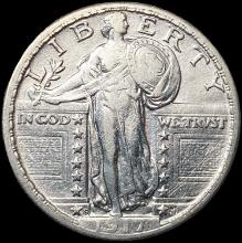 1917-S Standing Liberty Quarter CLOSELY UNCIRCULAT