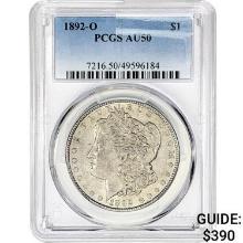 1892-O Morgan Silver Dollar PCGS AU50