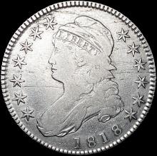 1818 Capped Bust Half Dollar LIGHTLY CIRCULATED