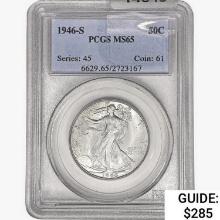 1946-S Walking Liberty Half Dollar PCGS MS65