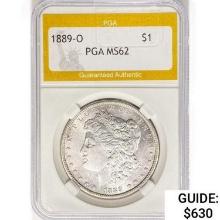 1889-O Morgan Silver Dollar PGA MS62