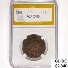 1803 Draped Bust Large Cent PGA XF45