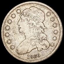 1836 Capped Bust Quarter NICELY CIRCULATED