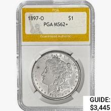 1897-O Morgan Silver Dollar PGA MS62+