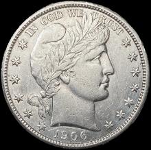 1906 Barber Half Dollar CLOSELY UNCIRCULATED