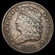 1835 Classic Head Half Cent LIGHTLY CIRCULATED