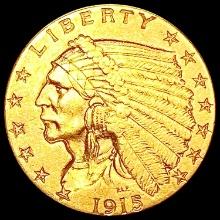 1915 $2.50 Gold Quarter Eagle CHOICE AU