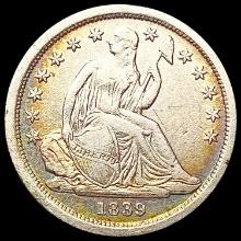 1839 Seated Liberty Dime NEARLY UNCIRCULATED