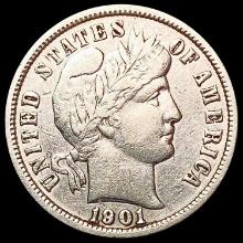 1901-O Barber Dime CLOSELY UNCIRCULATED