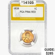 1939 Wheat Cent PGA PR66 RED