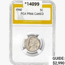 1940 Jefferson Nickel PGA PR66 CAMEO