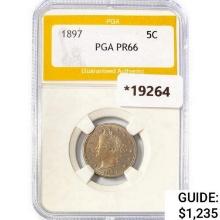 1897 Liberty Victory Nickel PGA PR66