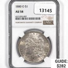 1880-O Morgan Silver Dollar NGC AU58