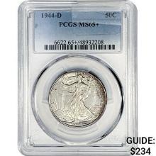 1944-D Walking Liberty Half Dollar PCGS MS65+