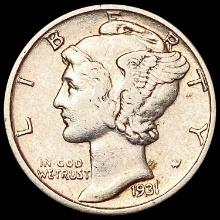 1931-S Mercury Dime CLOSELY UNCIRCULATED