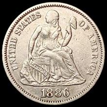 1886 Seated Liberty Dime CLOSELY UNCIRCULATED