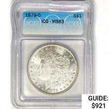 1879-O Morgan Silver Dollar ICG MS63