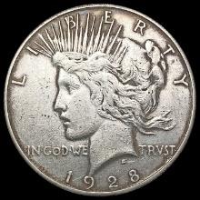 1928-S Silver Peace Dollar NEARLY UNCIRCULATED