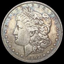 1892 Morgan Silver Dollar NEARLY UNCIRCULATED