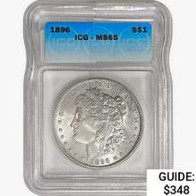 1896 Morgan Silver Dollar ICG MS65