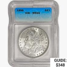 1896 Morgan Silver Dollar ICG MS65