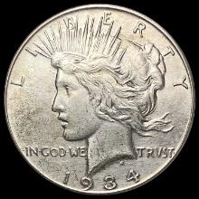 1934 Silver Peace Dollar CLOSELY UNCIRCULATED