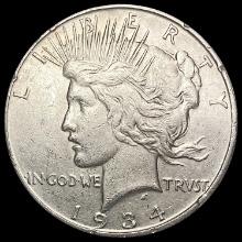 1934-S Silver Peace Dollar CLOSELY UNCIRCULATED