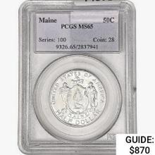 1920 Maine Half Dollar PCGS MS65