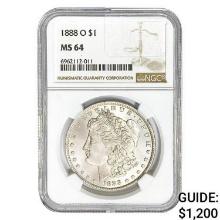 1888-O Morgan Silver Dollar NGC MS64