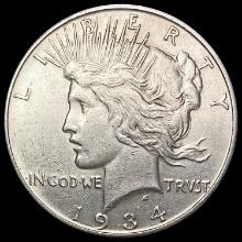 1934-D Silver Peace Dollar CLOSELY UNCIRCULATED