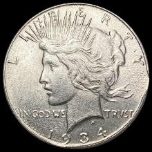 1934-D Silver Peace Dollar CLOSELY UNCIRCULATED