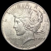 1934-D Silver Peace Dollar CLOSELY UNCIRCULATED