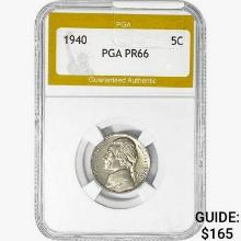 1940 Jefferson Nickel PGA PR66