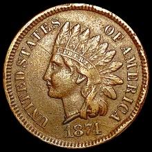 1874 Indian Head Cent NEARLY UNCIRCULATED