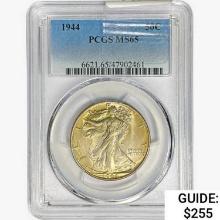 1944 Walking Liberty Half Dollar PCGS MS65