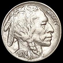 1934 Buffalo Nickel CHOICE AU