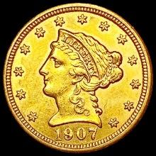 1907 $2.50 Gold Quarter Eagle UNCIRCULATED