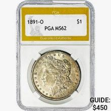 1891-O Morgan Silver Dollar PGA MS62