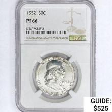 1952 Franklin Half Dollar NGC PF66