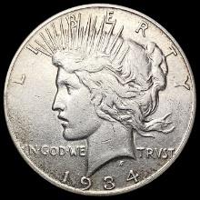 1934-S Silver Peace Dollar NEARLY UNCIRCULATED