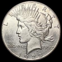 1928 Silver Peace Dollar CHOICE AU