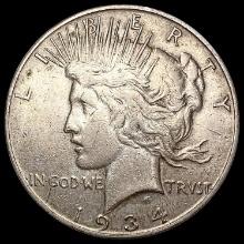 1934-S Silver Peace Dollar NEARLY UNCIRCULATED