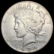 1934-S Silver Peace Dollar CLOSELY UNCIRCULATED