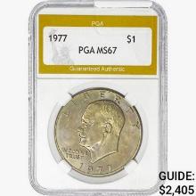 1977 Eisenhower Silver Dollar PGA MS67