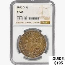 1896-O Morgan Silver Dollar NGC XF40