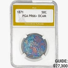 1871 Seated Liberty Half Dollar PGA PR66+ DCAM